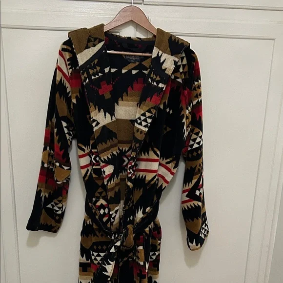 Pendleton Nehalem Cotton Velour Bathrobe NWOT - Picture 3 of 11